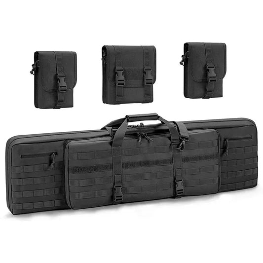 Waterproof Tactical Rifle Case Backpack – 42/46 Inch Carbine Airsoft Hunting Gun Bag with Shoulder Straps