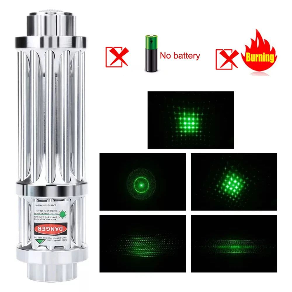 Mini Green Laser Pointer with LED Light – Ghost Hunting Trigger Tool & Cat Toy