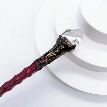 19cm Natural Crystal Wand – Amethyst, Tiger Eye, Labradorite & Red Agate