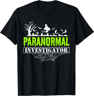 Funny Paranormal Investigator T-Shirt – Ghost Hunting Gothic Streetwear