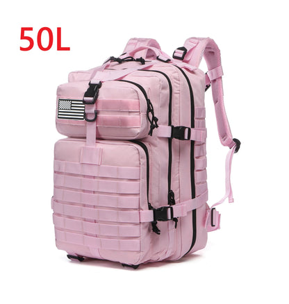 Waterproof Tactical Backpack – 25L/50L Nylon Rucksack for Hunting, Camping, Hiking & Outdoor Survival Gear