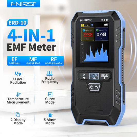 FNIRSI ERD-10 4-in-1 EMF & Radiation Detector – Paranormal Energy & Ghost Hunting Tool