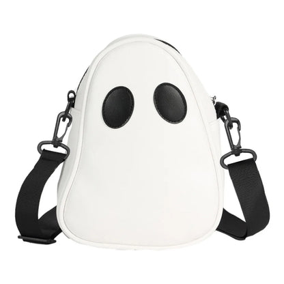 Ghost Funny PU Leather Shoulder Bag – Cute Devil Crossbody Handbag for Women & Travel