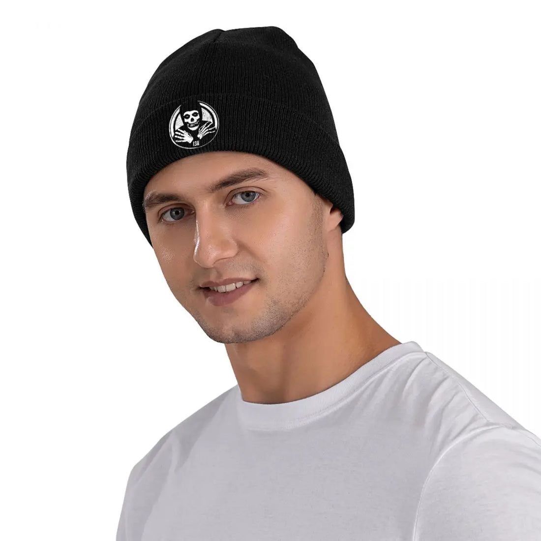 Crimson Ghost Beanie – Misfits Knit Skull Cap Winter Hat for Men & Women | Warm Gothic Streetwear Gift