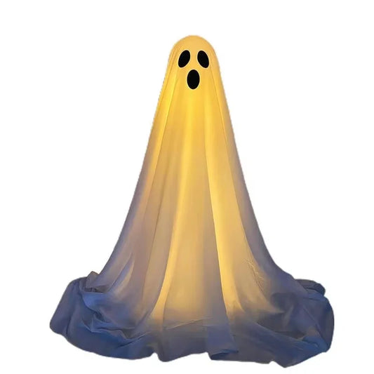 Glowing LED Skeleton Ghost – Halloween Standing Decoration with Remote Control