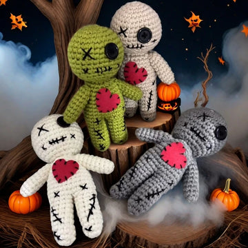 Creepy Voodoo Dolls – Haunted Witchcraft Props for Ghost Hunting & Horror Decor