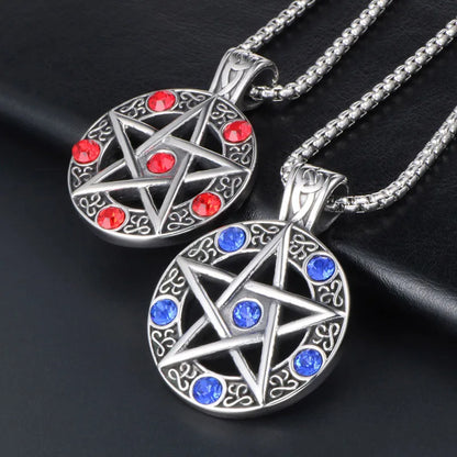Pentagram Necklace – Supernatural Five-Pointed Star Pendant Gothic Jewelry for Men & Women