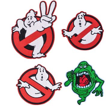Ghostbusters Embroidered Iron-On Patch – Horror Movie Punk Badge for Jackets, Backpacks & Clothes