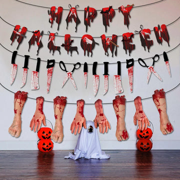 Halloween-Horror-Banner – Perfekt für Spukhäuser und Geisterjagd-Atmosphäre