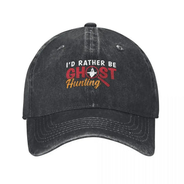 "I’d Rather Be Ghost Hunting" Baseball Cap – Paranormal Investigator Dad Hat