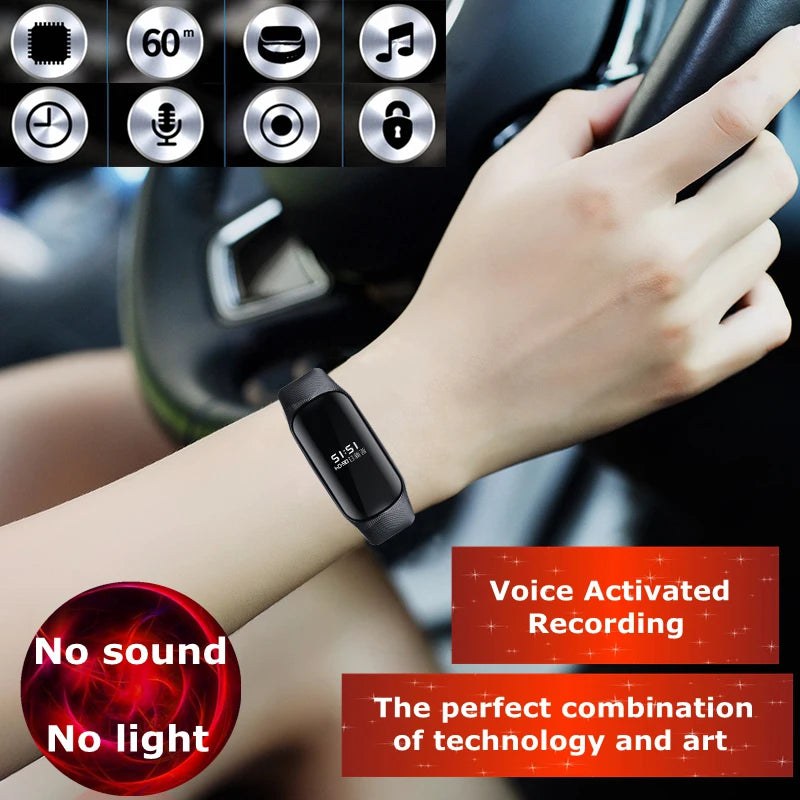 Mini Voice Recorder Watch – Discreet Audio Recording for Paranormal Investigations & Ghost Hunting