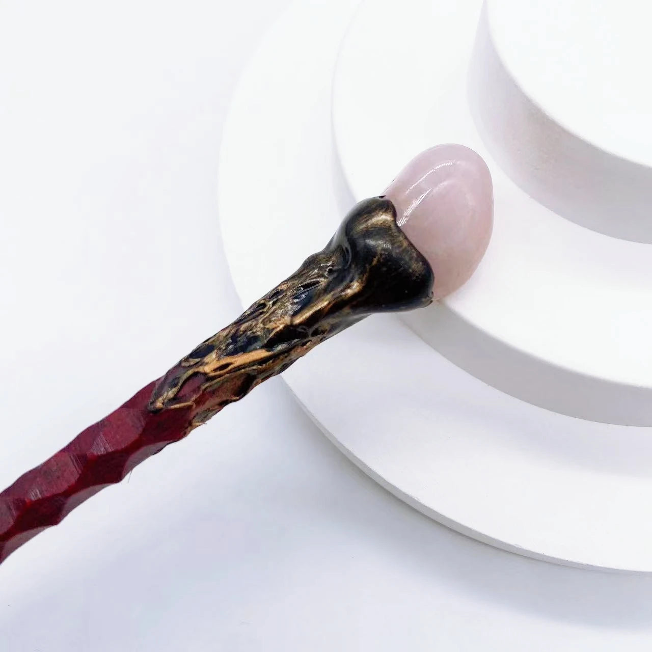 19cm Natural Crystal Wand – Amethyst, Tiger Eye, Labradorite & Red Agate