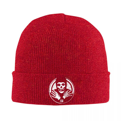 Crimson Ghost Beanie – Misfits Knit Skull Cap Winter Hat for Men & Women | Warm Gothic Streetwear Gift