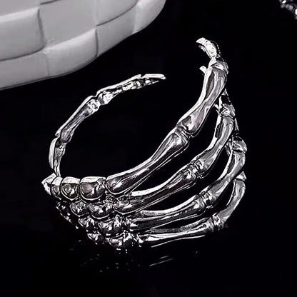 Unisex Gothic Ghost Claw Skull Bracelet – Punk Rock Hip-Hop Cuff Jewelry