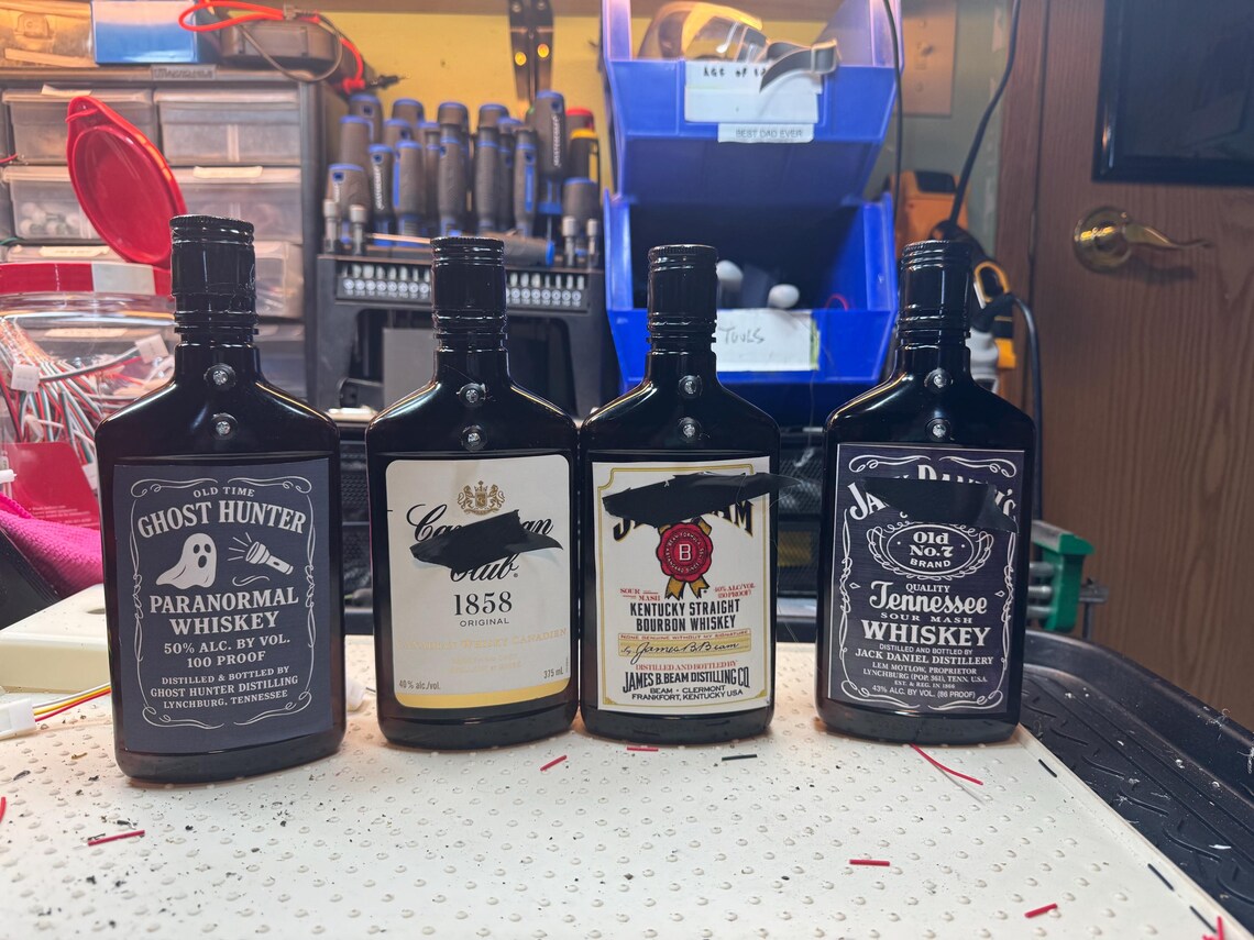Botella de licor embrujada como objeto desencadenante – Sensor de movimiento paranormal para equipos de caza de fantasmas y de investigación paranormal