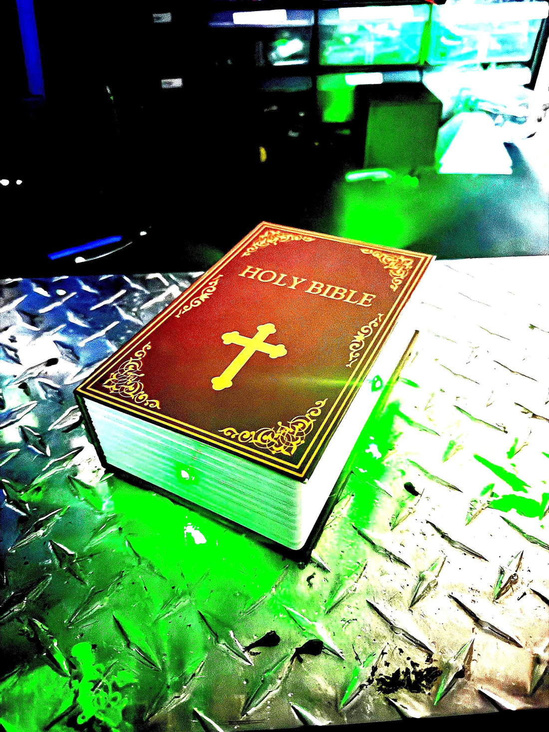 Holy Bible Paranormal Trigger Object – Spirit Detection with Light & Sound Activation image 1