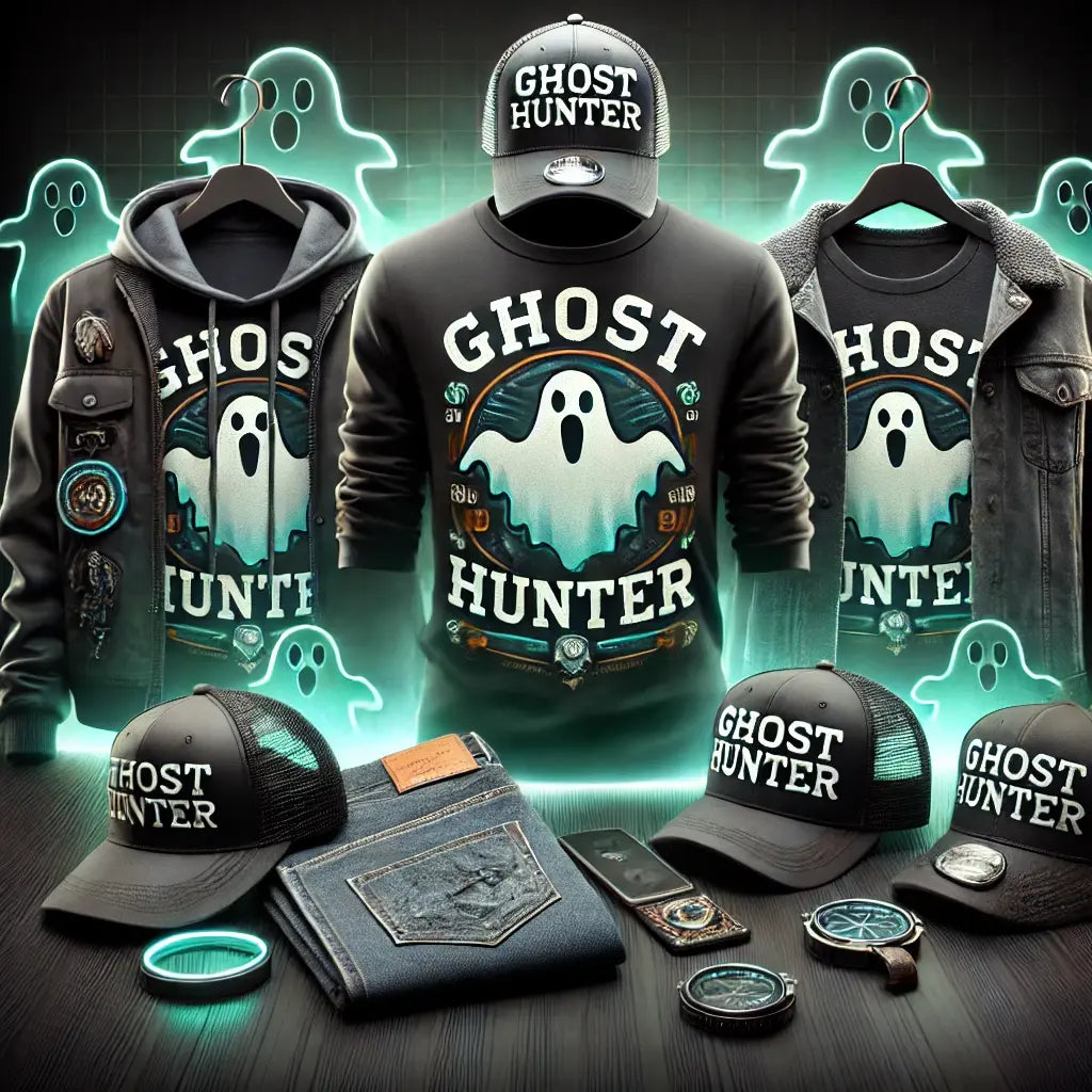 Paranormal fashion and accessories collection at Ghost Gear Store